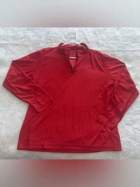 Nike Men’s Lg Red Dri-FIT Quarter-Zip Performance Pullover